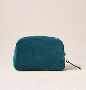 Honey Bee Makeup Bag in Rich Blue