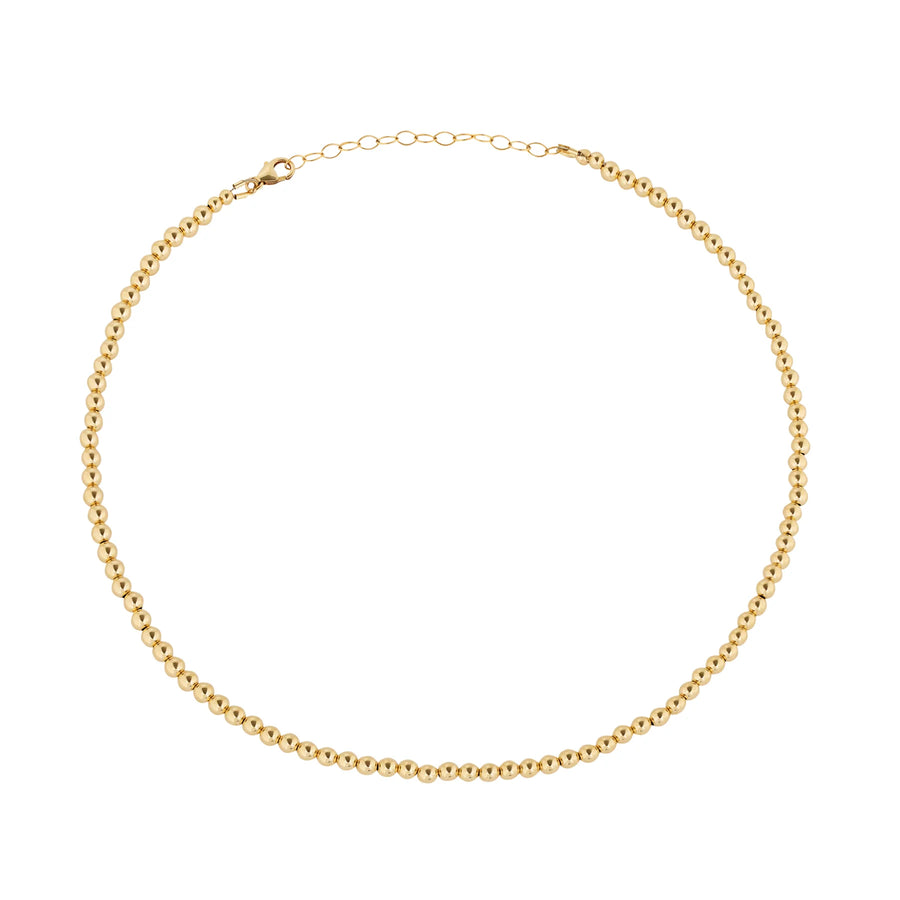 3mm Gold Filled Beaded Necklace