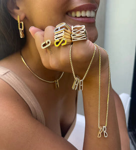 Pavé Initial Ring