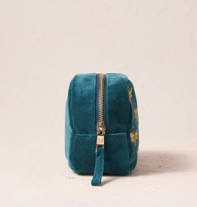Honey Bee Makeup Bag in Rich Blue