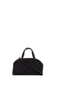 Bowling Mini Bag Black Suede