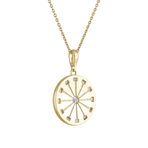 Essentials Medallion in Gold and Diamonds