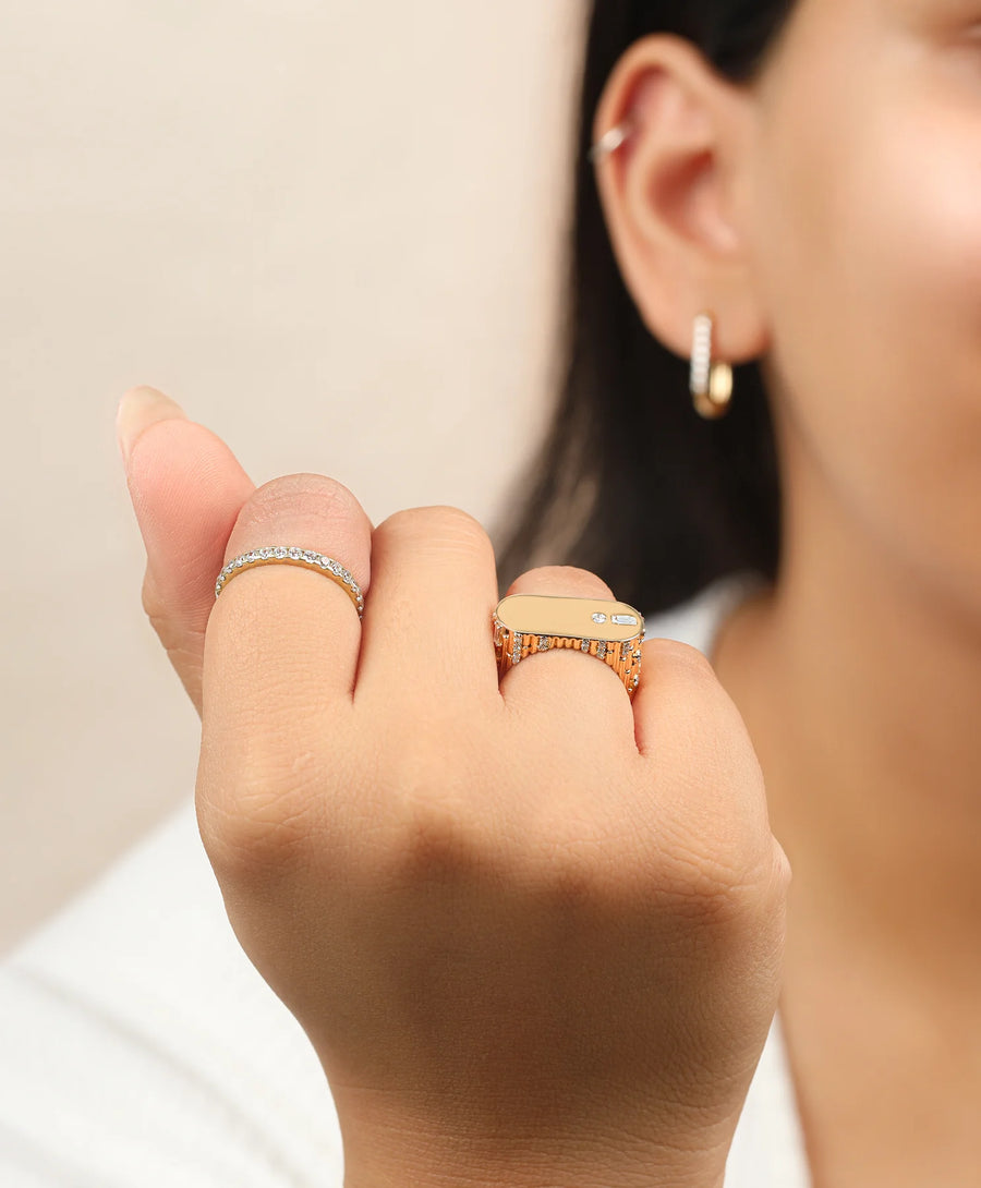 Ethereal Skyline Signet Ring