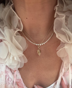 Falena Tennis Necklace