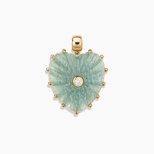 Malene Paperclip Necklace in Amazonite