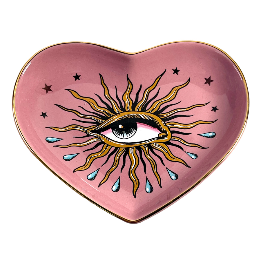 Pop Art Eye Heart Dish by Spitefire Girl available at Falenafinejewelry.com