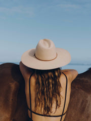 Sonny Hat - Beige and Sand Leather