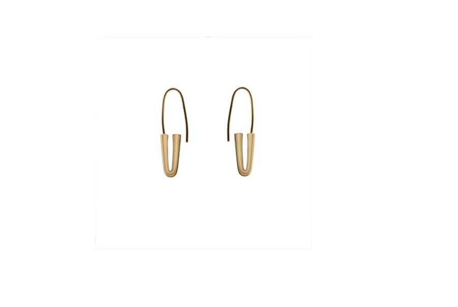 Gold Pin Earrings