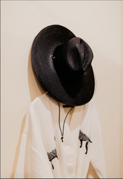 Sonny Hat - Black and Black Leather