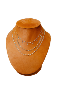 Essential Half Tennis Necklace in Diamond