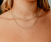 Falena Tennis Necklace