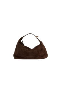 Pillow Pouch Suede Dark Brown