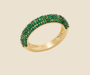 Essential Emerald Bubble Ring
