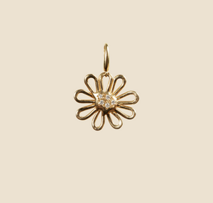 Wildflower Pendant with Diamonds