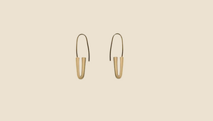 Gold Pin Earrings