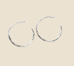 Crater Hoop Earrings