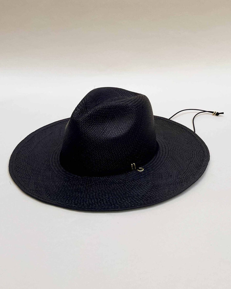 Sonny Hat - Black and Black Leather