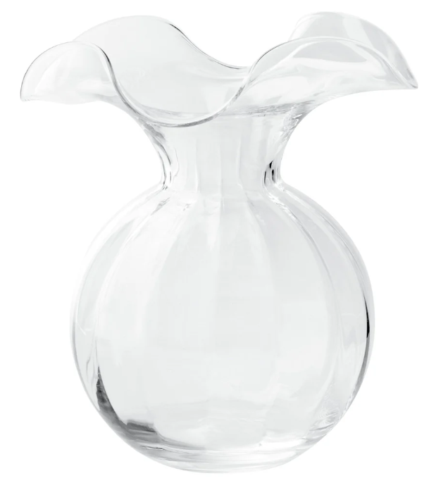 Hibiscus Glass Medium Fluted Vase