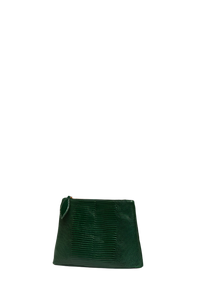 Zip Clutch Emerald