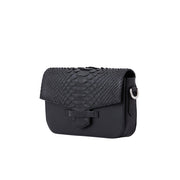 Caia Crossbody in Black Nappa & Python