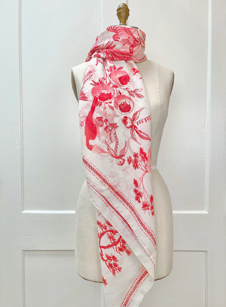 Elwyn Cotton-Silk Coterie Animalia Scarf (2 Colors)