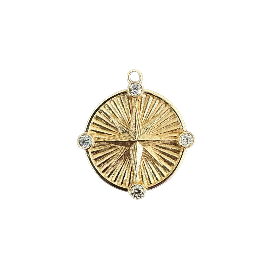 Gold Compass Charm