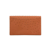 Ivy Clutch in Cognac Ostrich