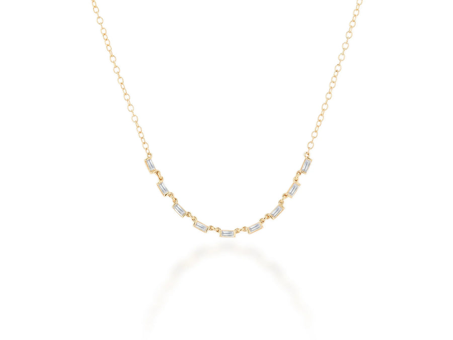 Diamond Baguette Layering Necklace