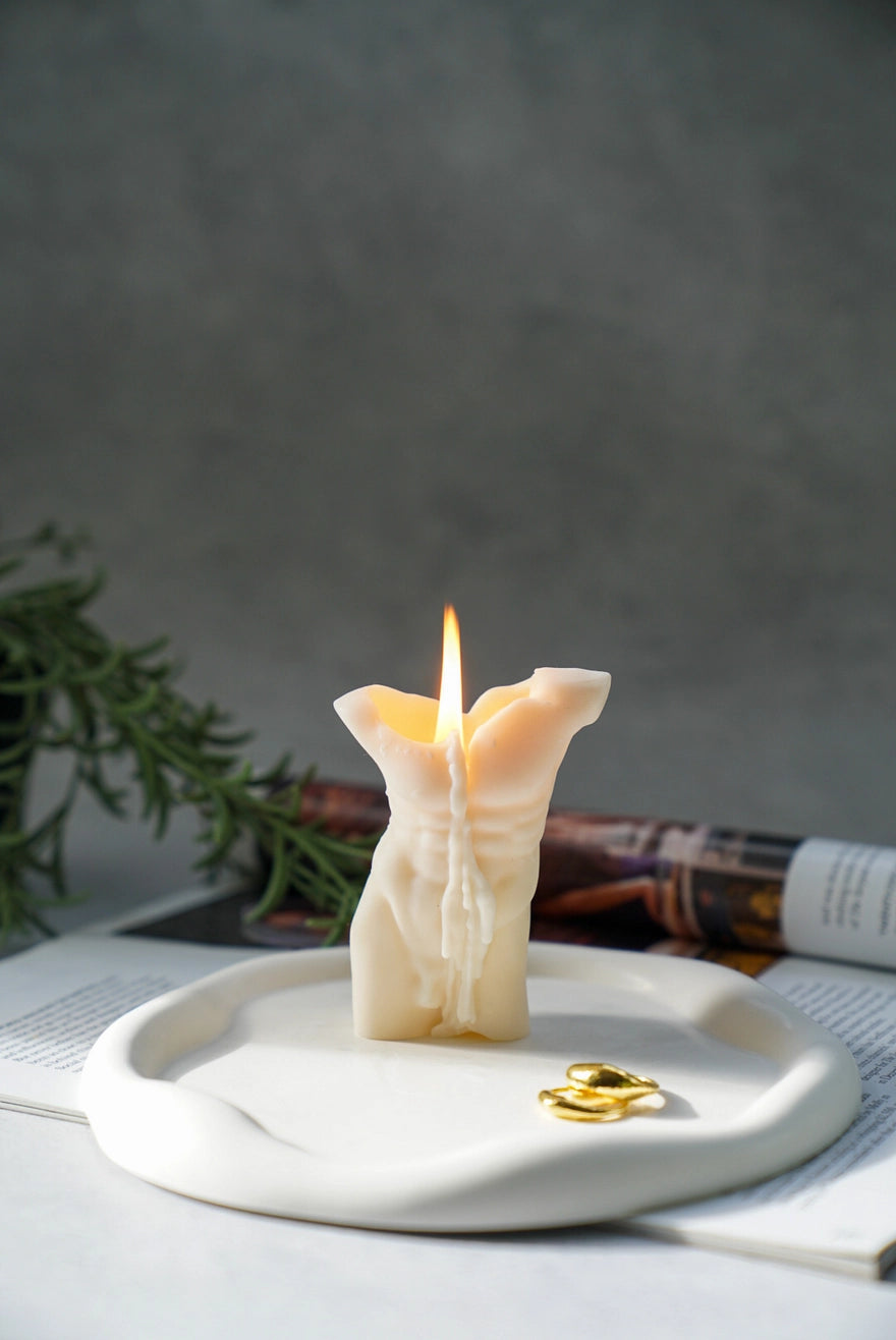 Male Torso Candle