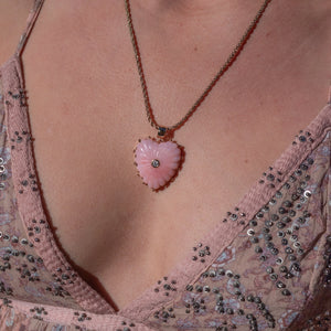 Malene Bail Charm in Pink Opal