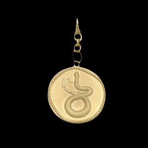 Reversible Medusa and Serpent Coin Medallion