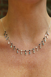 Sterling Silver Nubia Gem Necklace