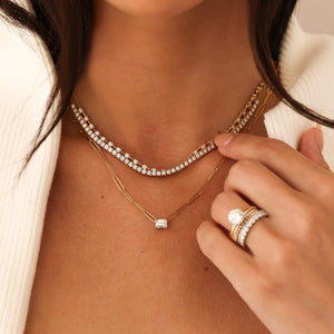 Ava Bea Tennis Necklace