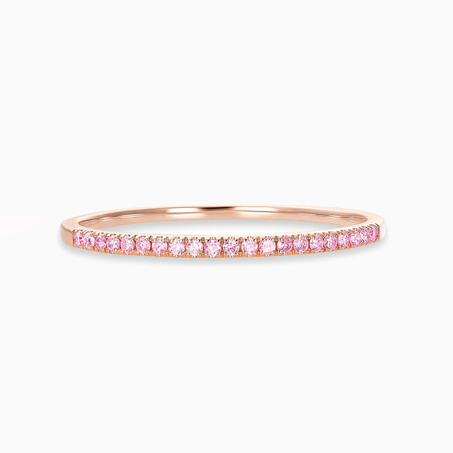 Essential Slim Pink Sapphire Band