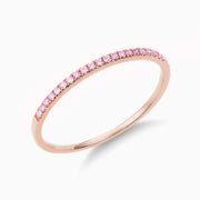 Essential Slim Pink Sapphire Band