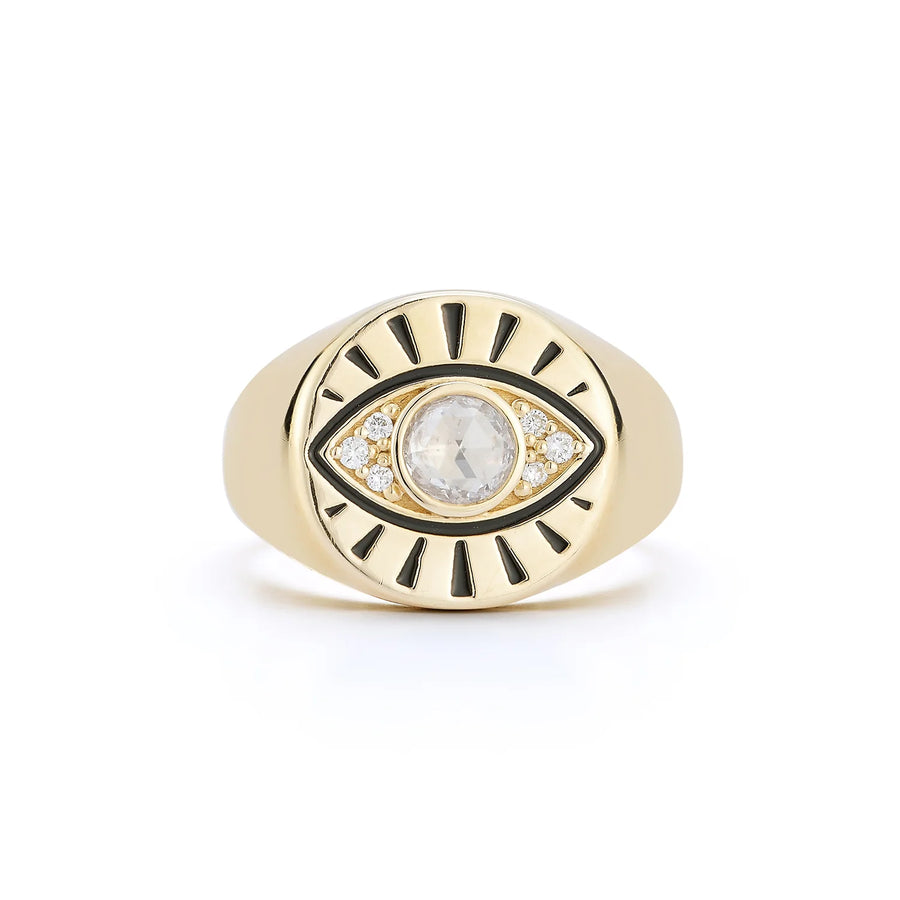 Protection Signet Pinky Ring