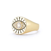 Protection Signet Pinky Ring