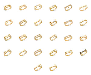 Ribbed Initial Ring