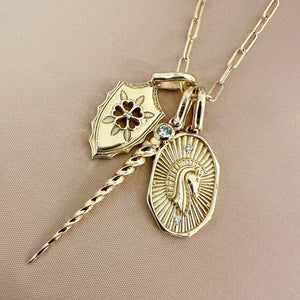 Rose Shield Charm