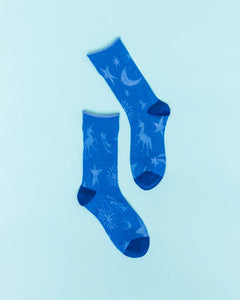 Celestial Shimmer Crew Socks