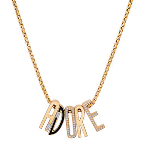 Slide-On Ribbed Initial