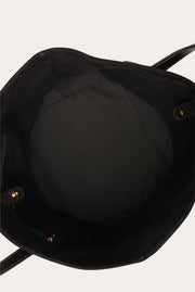 Sprout Tote Black Suede