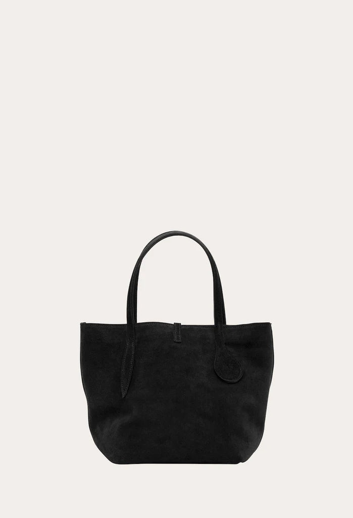 Sprout Tote Mini Black Suede