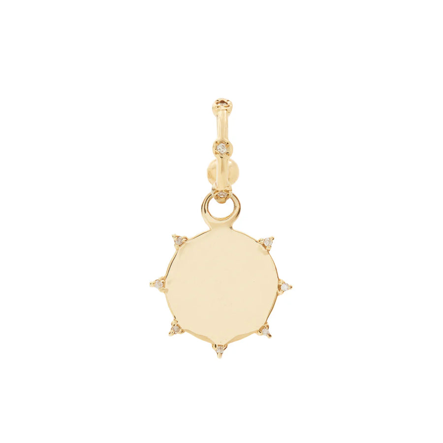 Diamond Sunbeam Medallion Charm