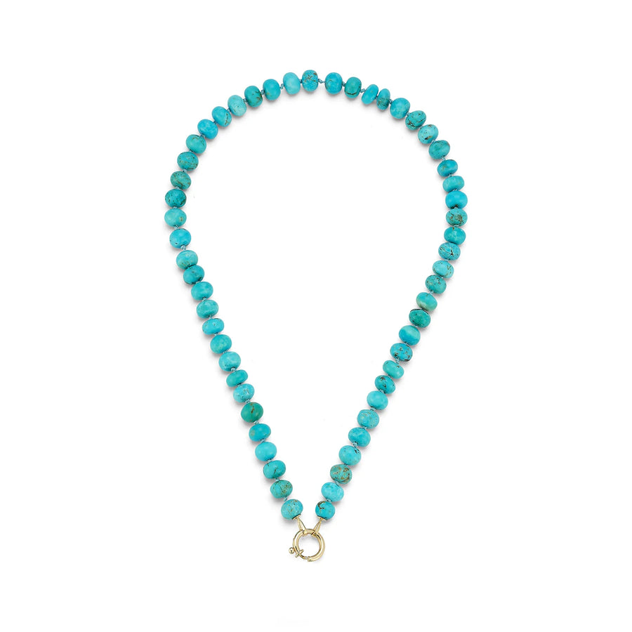 Turquoisie Rondelle Bead Necklace