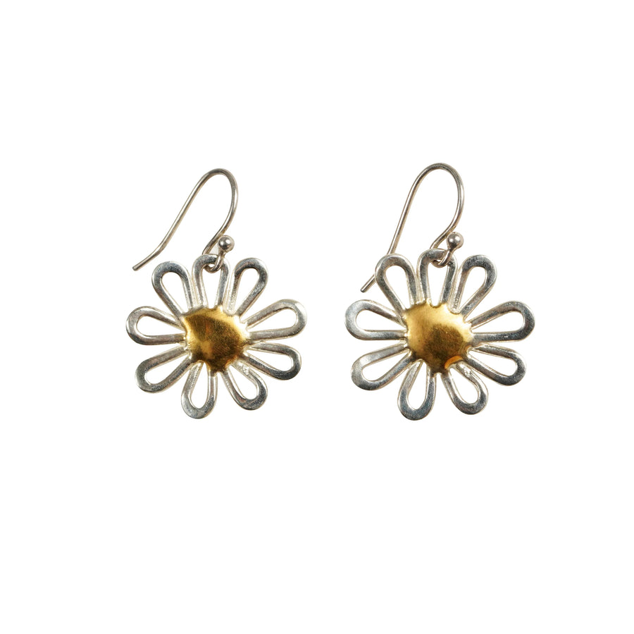 Wildflower Gold Vermeille Center Earrings